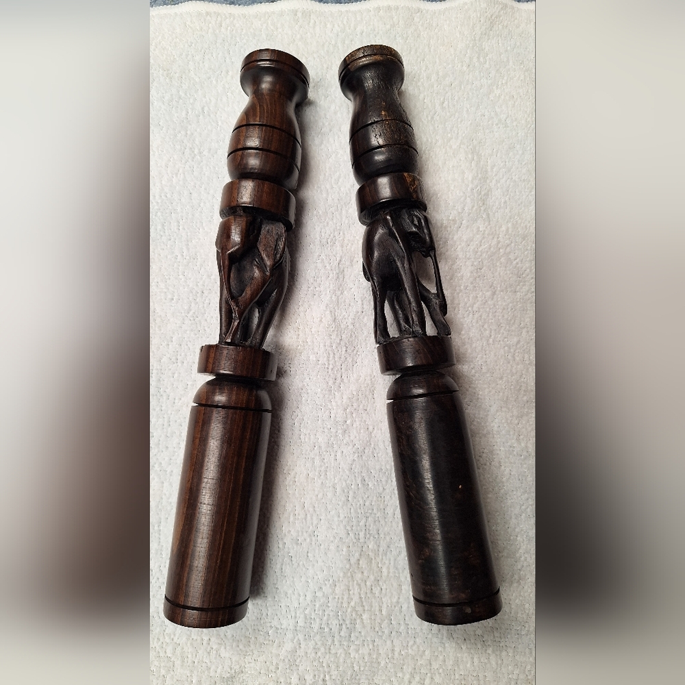 Handcrafted Dark Wood Walking Stick